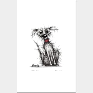 Fuzzy dog Posters and Art